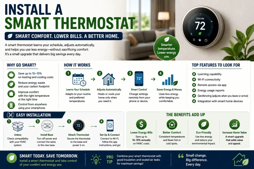 Install a Smart Thermostat