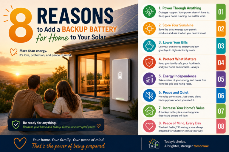 8 reasons to add a backup battery for home to a solar system