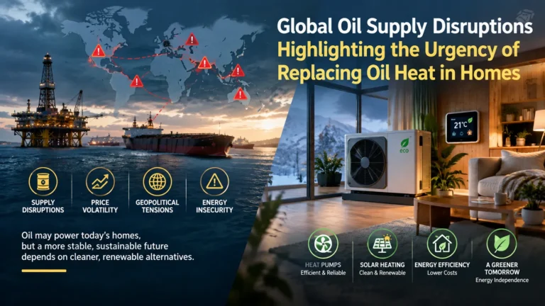 Learn how replacing oil heat in homes can lower heating costs, add smart controls, integrate heat pumps and rooftop solar, and improve energy independence.